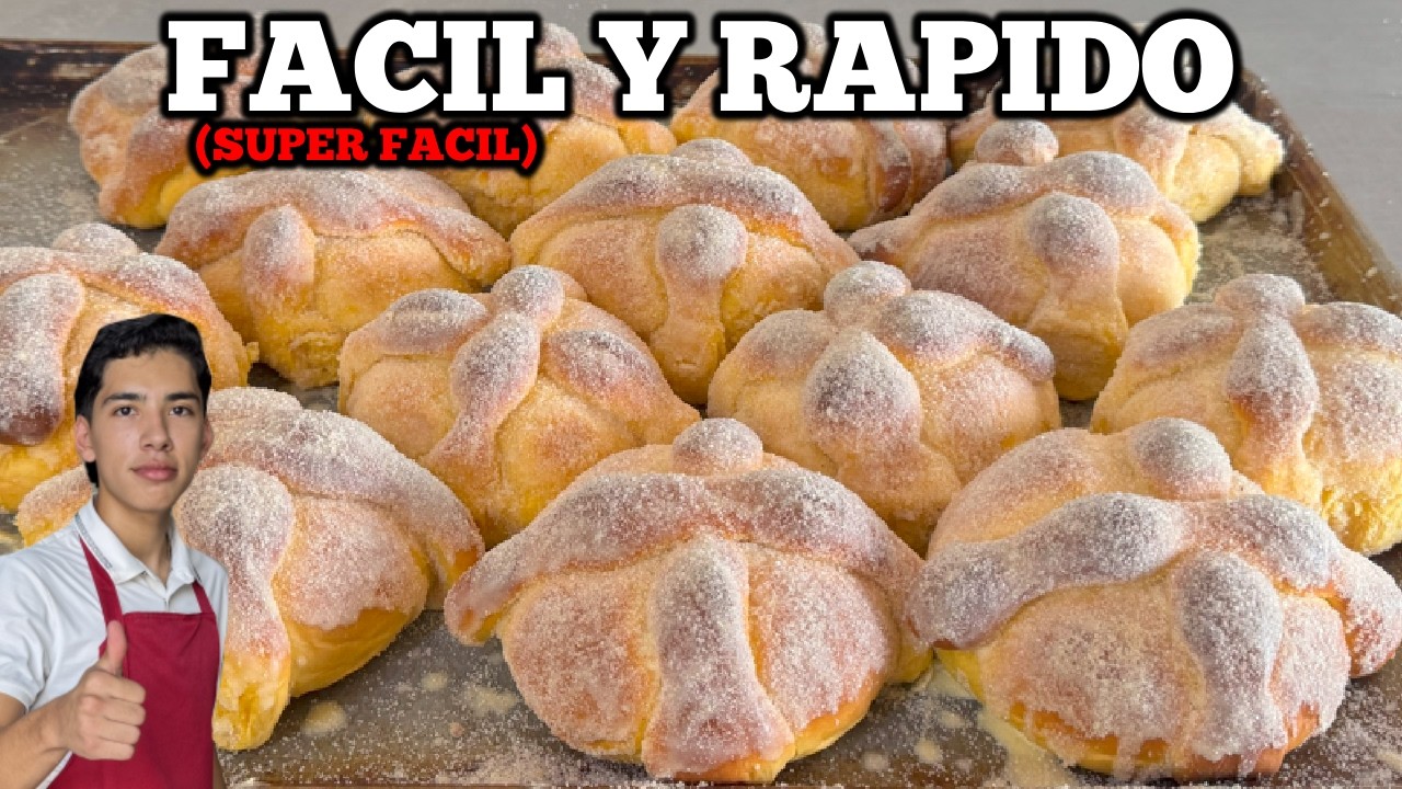 La RECETA mas FACIL de PAN DE MUERTO