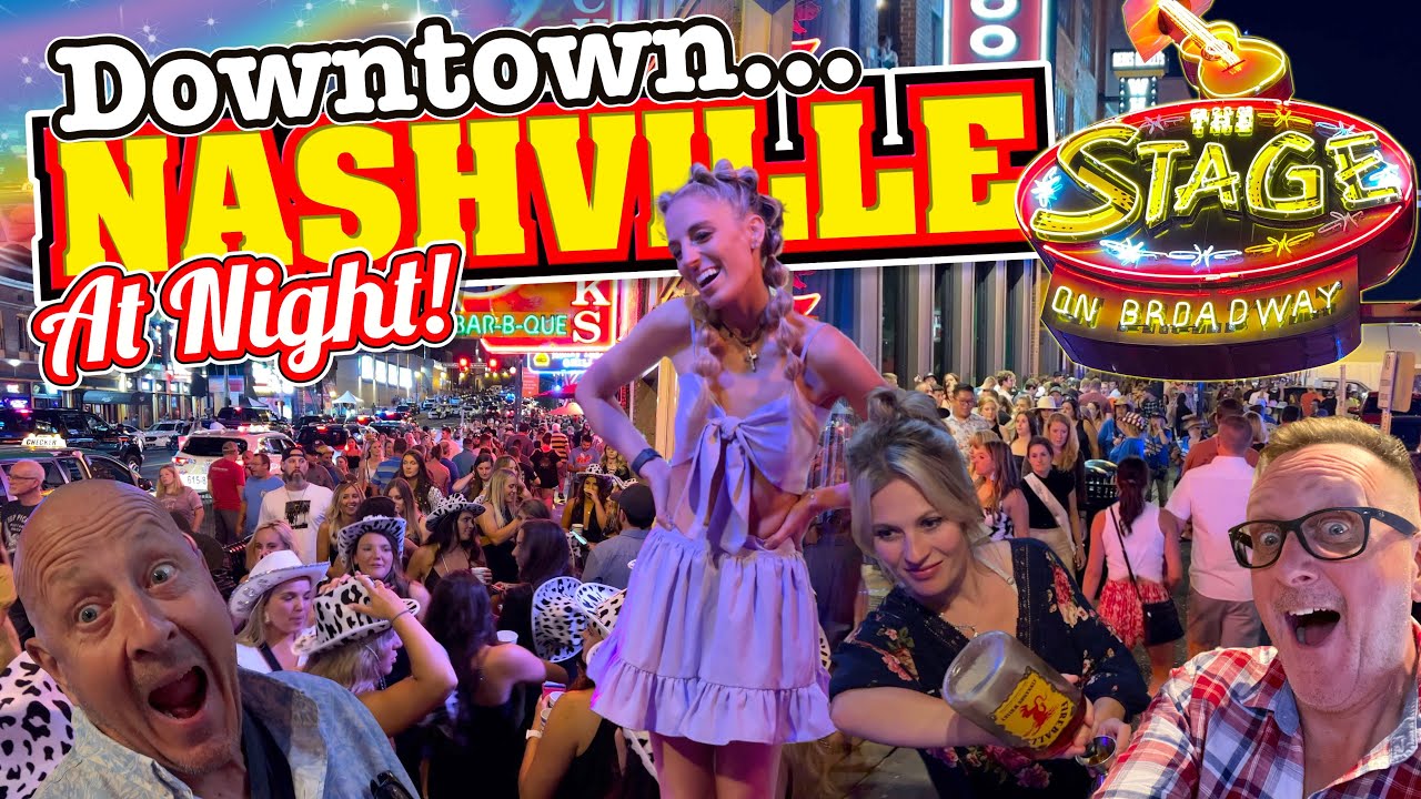 Downtown NASHVILLE at NIGHT - You've NEVER Seen ANYTHING Like this!