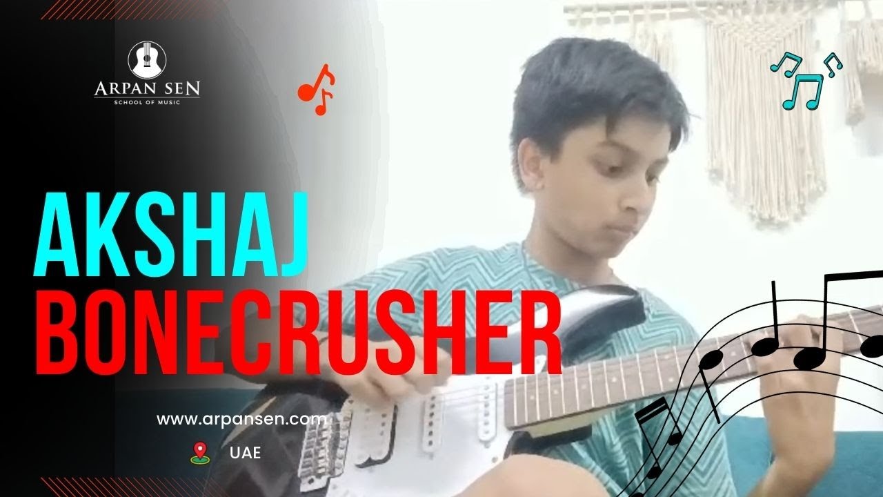 Bonecrusher | James Uings | Rockschool | Grade 2 | Akshaj | UAE | ASM | Video #102