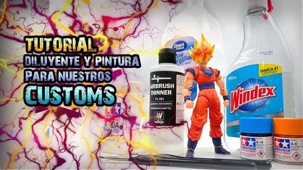 CLASE 1 ¡Ahorrando en el custom! ¡Como hacer diluyente y pintura pro para tus figuras y/o modelismo!