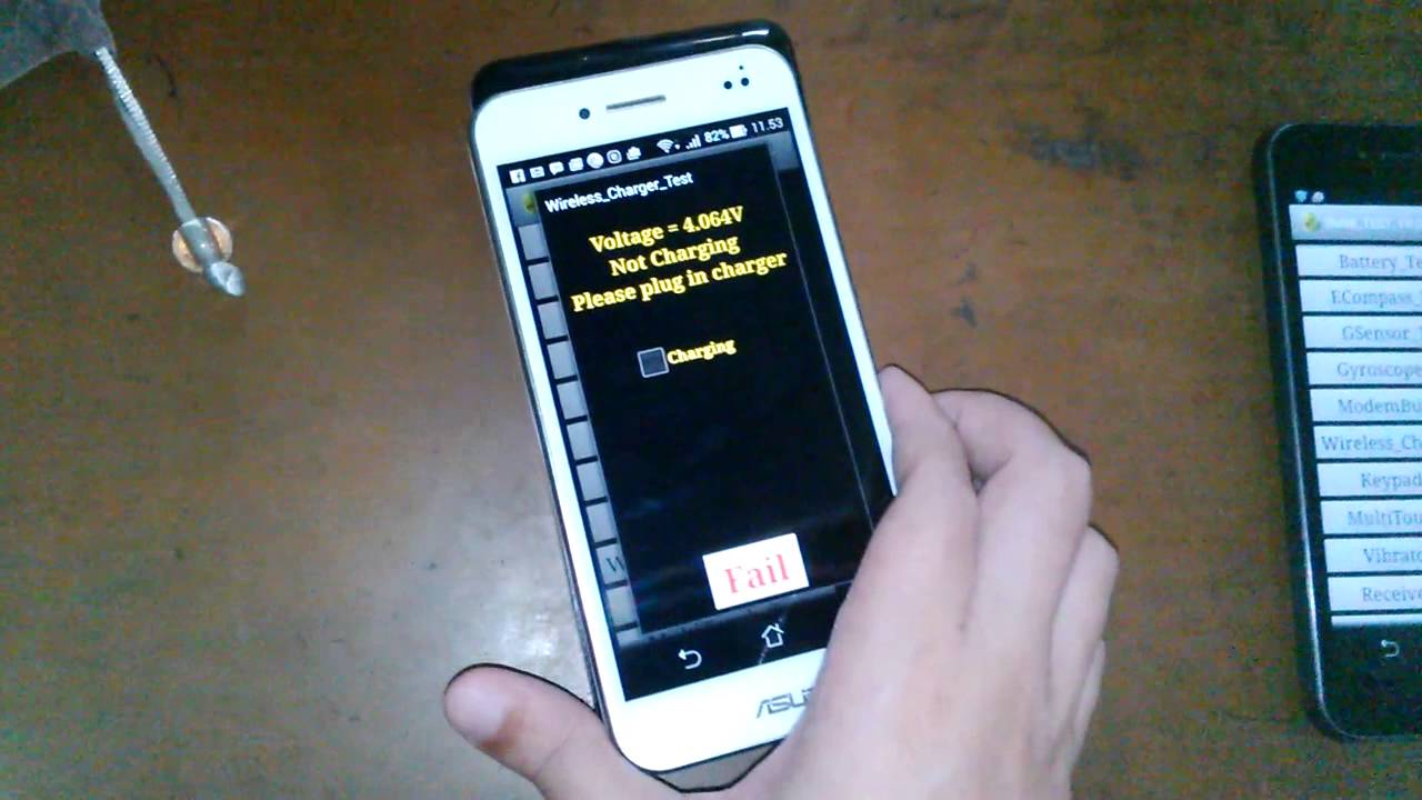 Qi Wireless Charging test Asus Padfone S (Black & White) - Indonesia