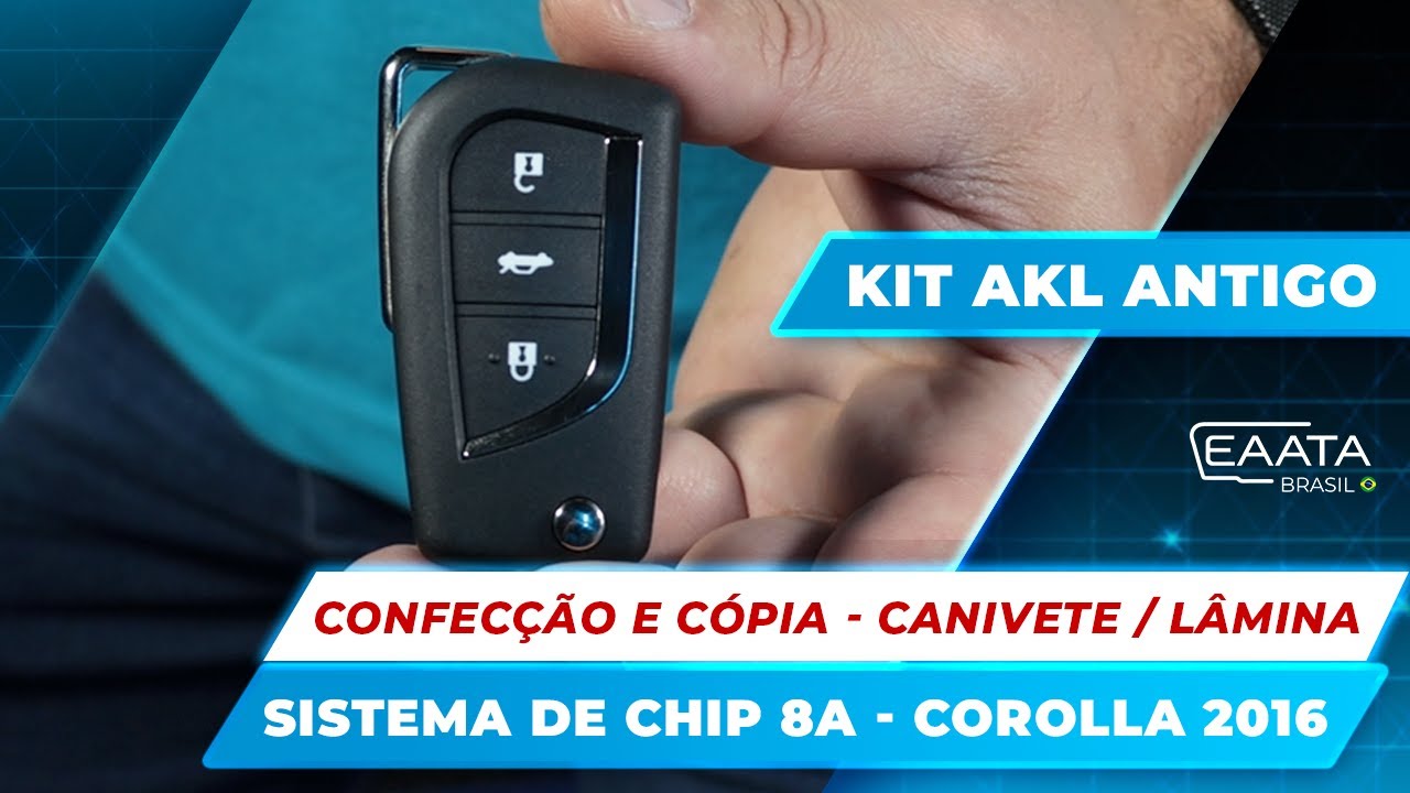 COMO REALIZAR CONFECÇÃO DE CHAVE | CANIVETE/LÂMINA - SISTEMA DE DE CHIP 8A | COROLLA 2016