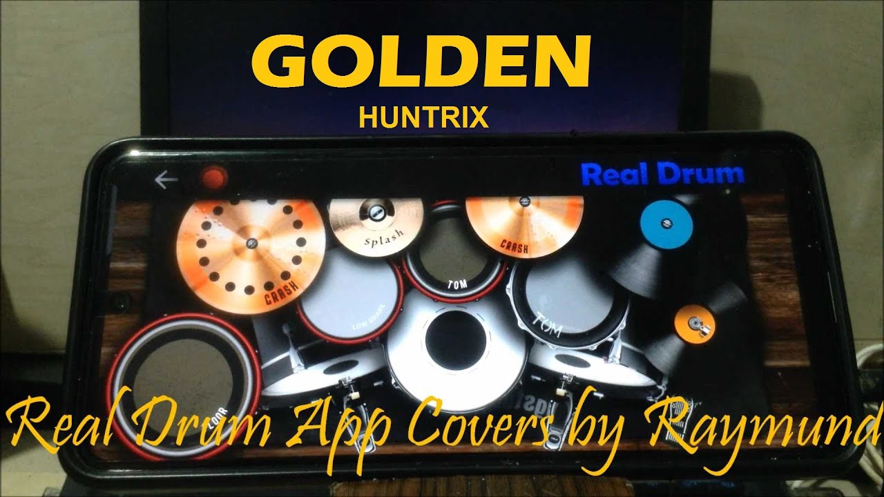 HUNTRIX - GOLDEN | Каверы Real Drum App от Raymund