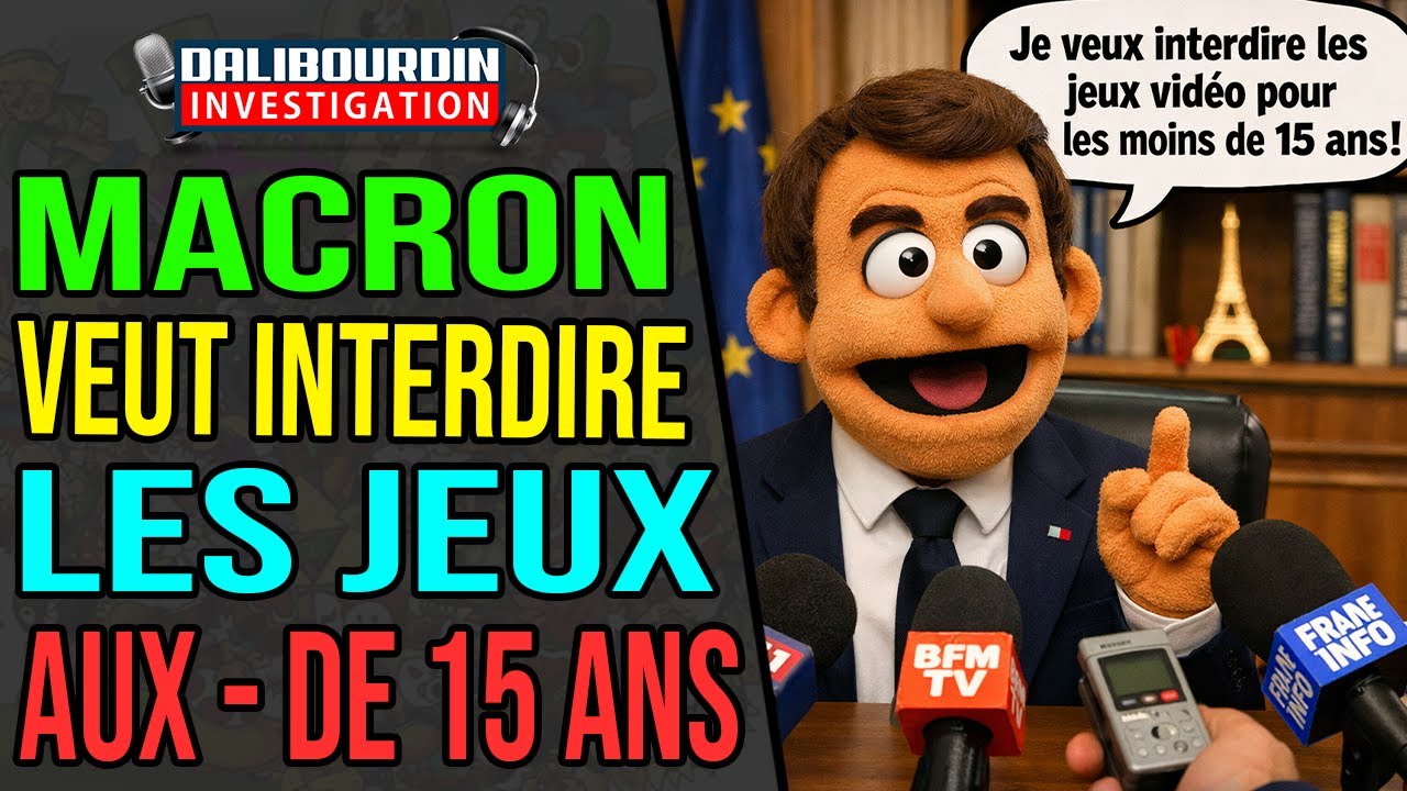 MACRON VEUT INTERDIRE LES JEUX VIDÉO POUR LES - DE 15 ANS... ET IL A UN PEU RAISON