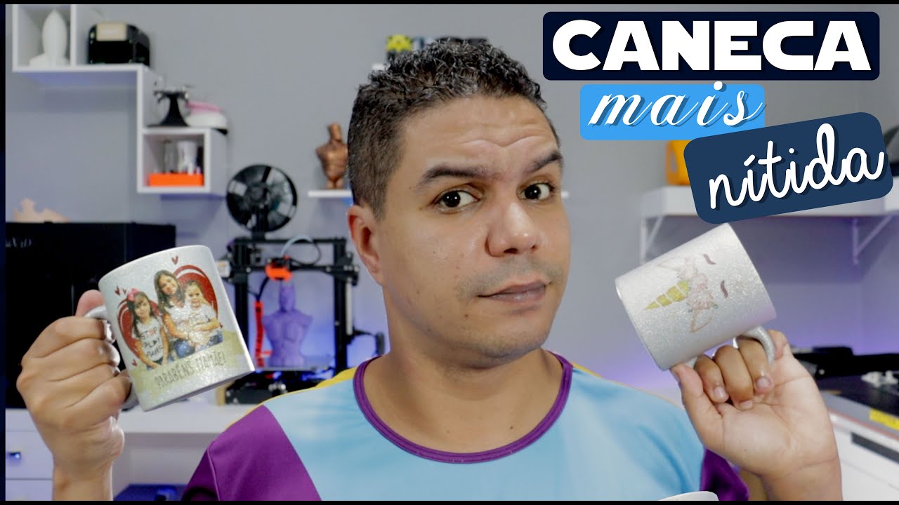 Caneca Sublimática COM GLITER! - Mais nítida!