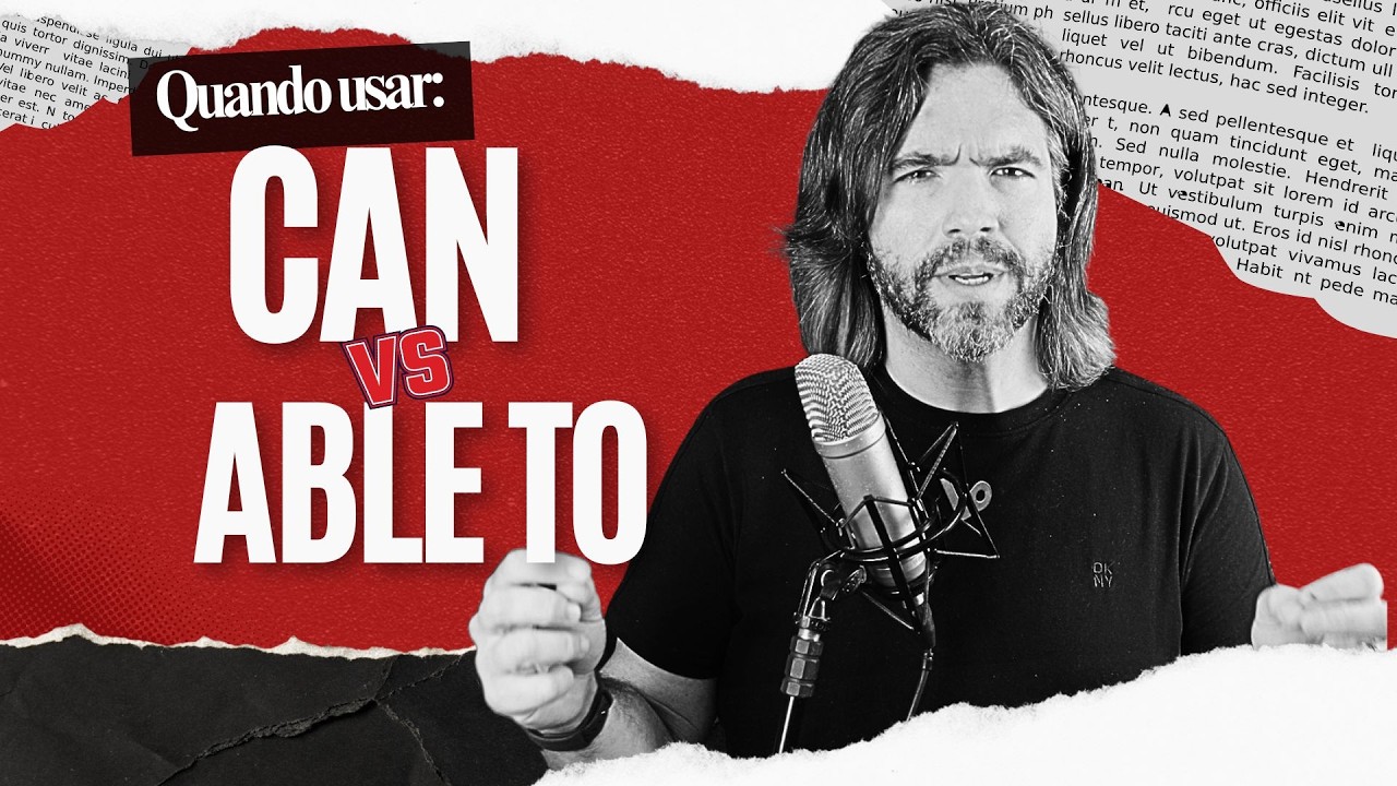 CAN ou BE ABLE TO? O erro que quase TODO brasileiro comete em inglês (e ninguém explica assim)