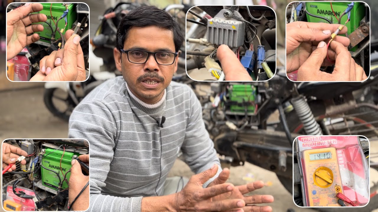 tvs star city bike ki RR unit naya fir vi battery charge nahi ho raha he karan kay he dekhiye