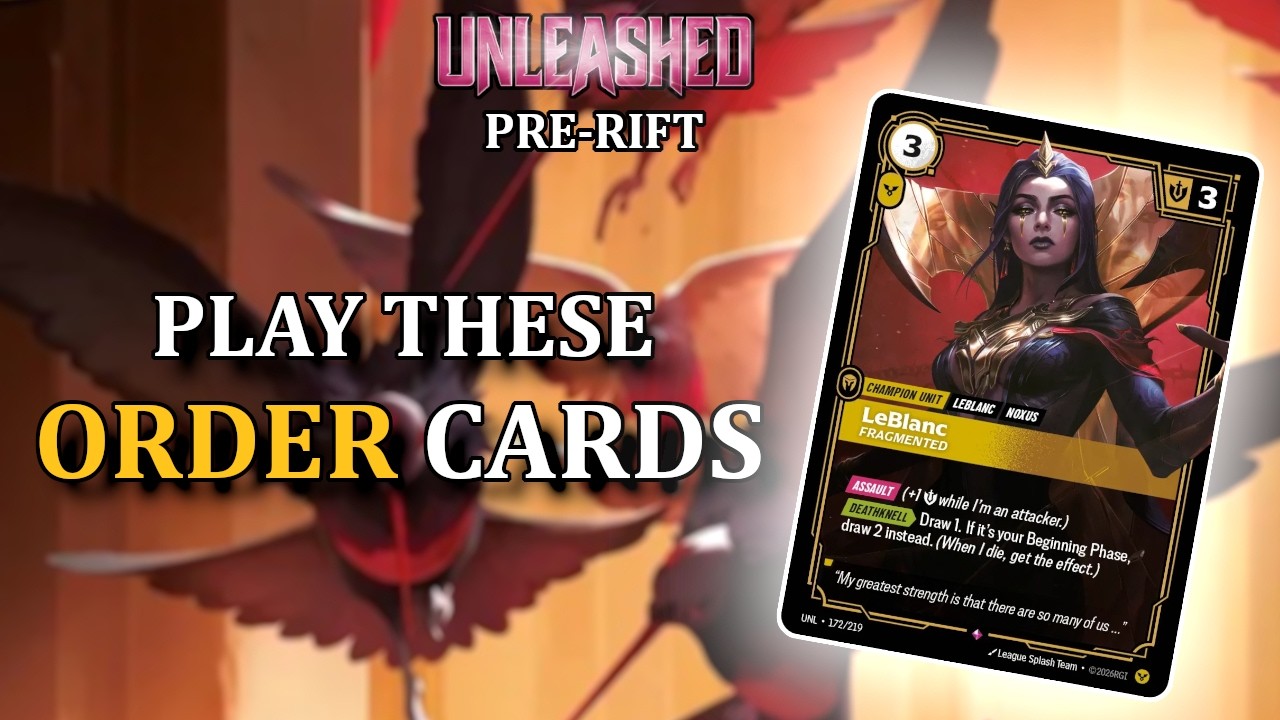 Best ORDER Cards for Pre-Rift! | Riftbound Unleashed
