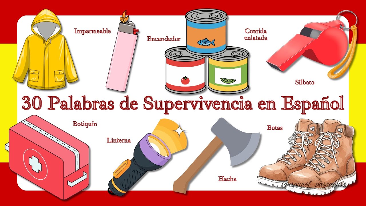 30 Palabras de Supervivencia en Español | Survival Spanish Vocabulary
