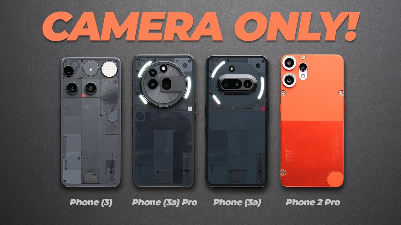 Nothing Phone (3) vs (3a) Pro vs (3a) vs CMF Phone 2 Pro: Ultimate Camera Test!