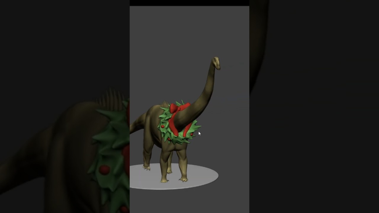 Paleocember Day 23 #dinosaur #blender #sculpting #3dmodeling