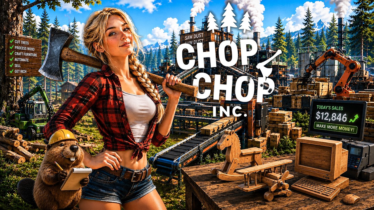 Carpentry Simulator - Chop Chop Inc. | Demo | Long Gameplay | No Commentary