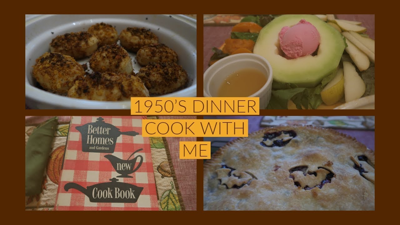 1950'S DINNER | COOK WITH ME | VINTAGE RECIPES 😍