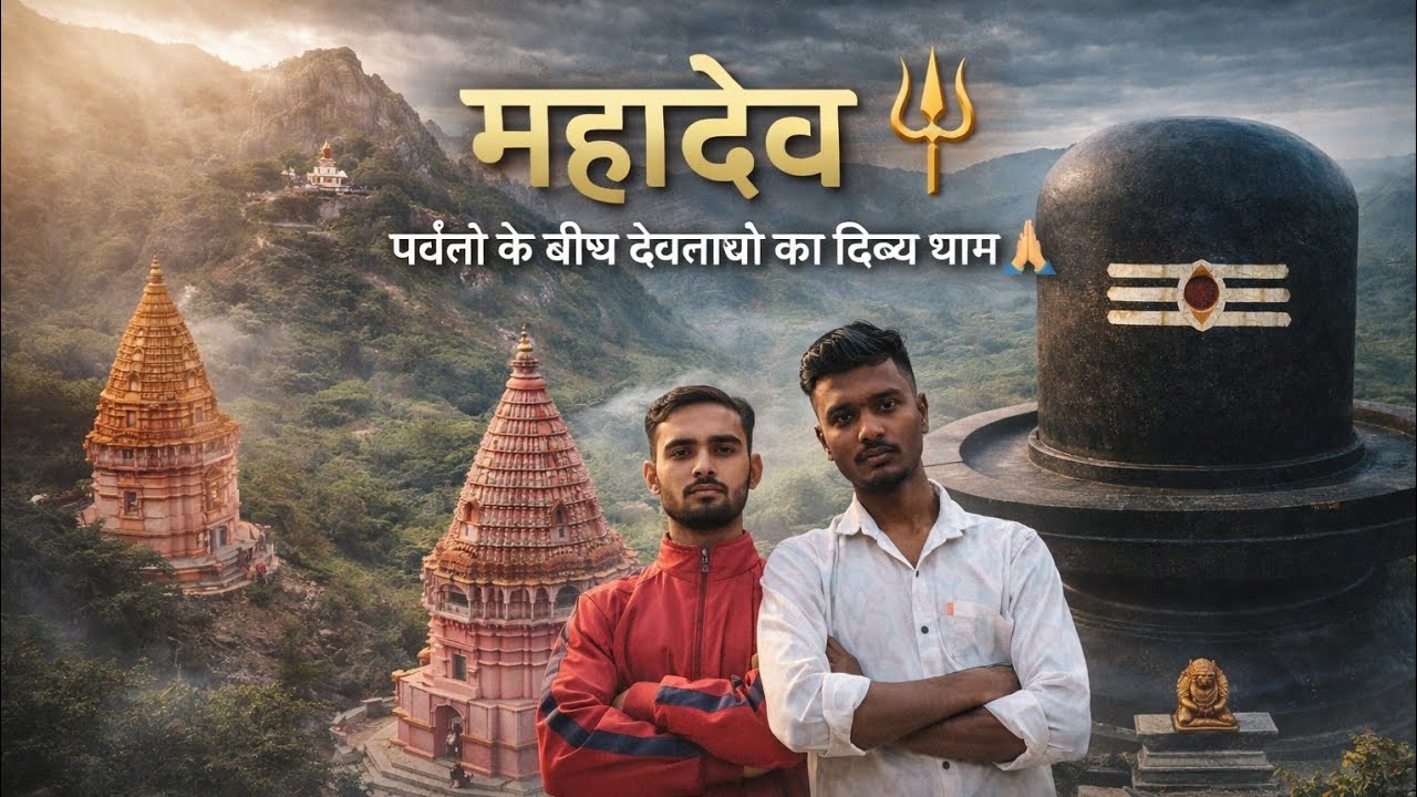 शिवजी का विशाल मंदिर पर्वतों के बीच देवताओं का दिव्य धाम adventure moment February 27, 2026