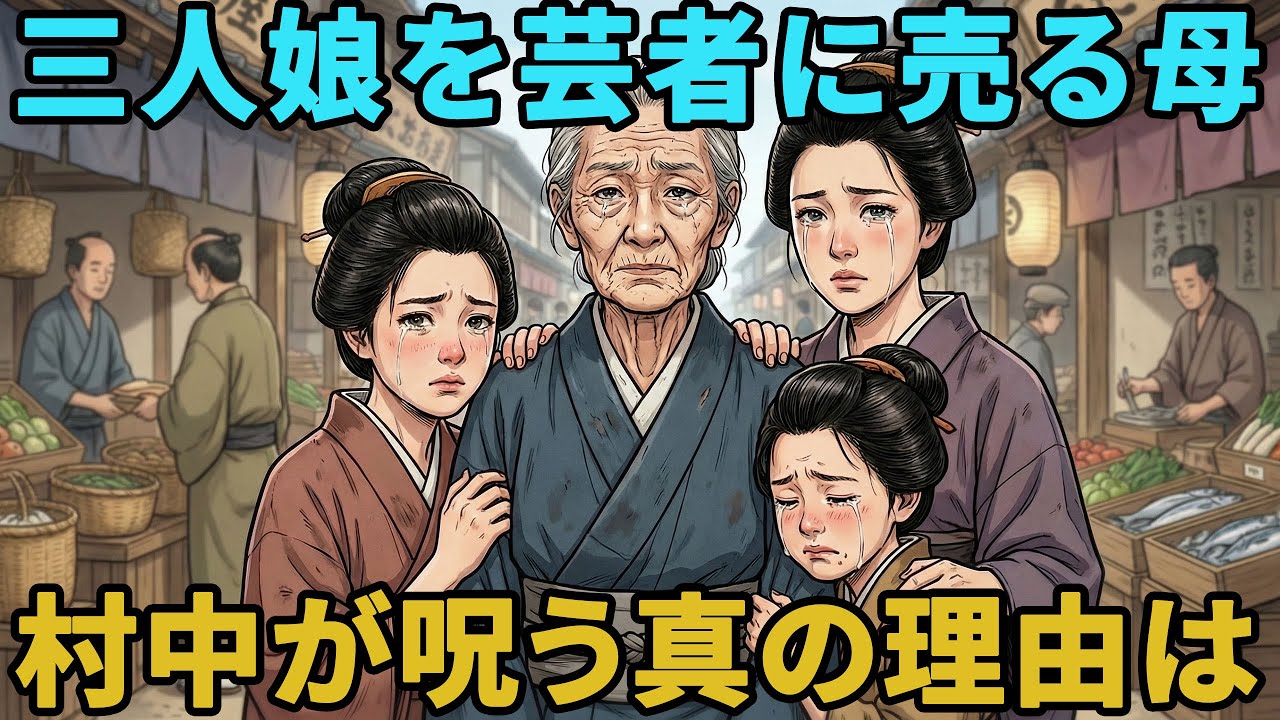 母はなぜ三人娘を芸者に売ったのか。村中に呪われた本当の理由 | 民話 | 野談 | 時代劇 | 説話 | オーディオブック | 伝説