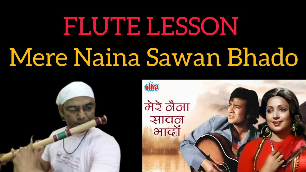 Mere Naina Sawan Bhadon l Mehbooba l Rajesh Khanna l Hema Malini l Kishor Kumar l AnaniFlute Lesson