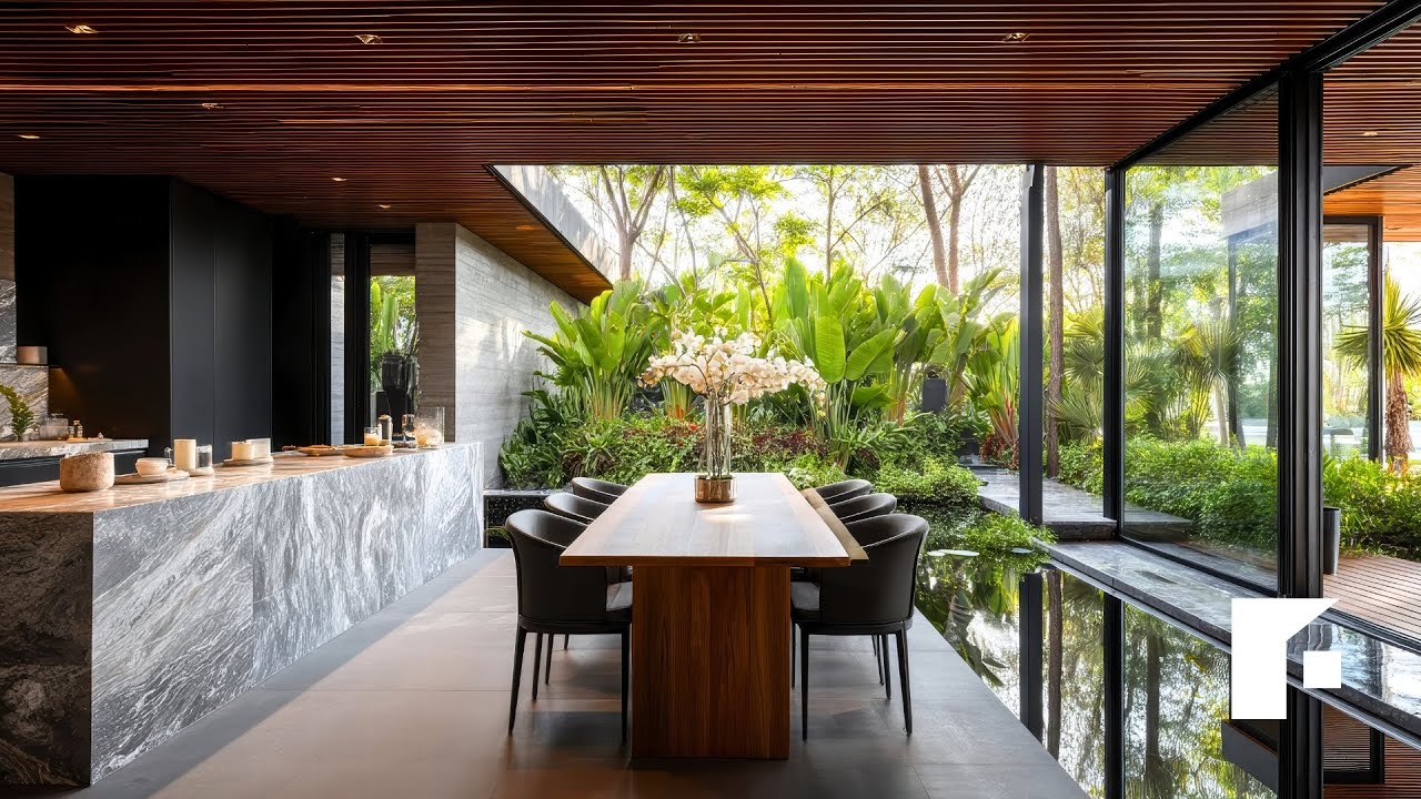 STOP SCROLLING! Design a Biophilic Modern Indoor Garden for a Digital Detox Home