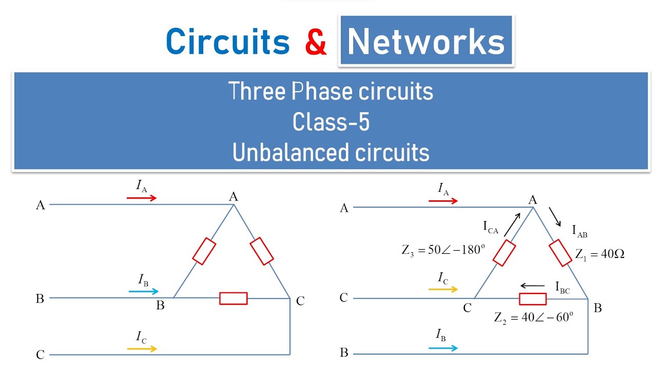 How to calculate power in three phase unbalanced load circuits? How to solve three phase systems?