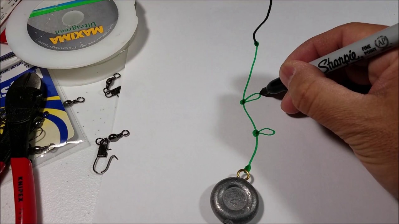 Setup and tie a Simple Bottom Fishing Rig