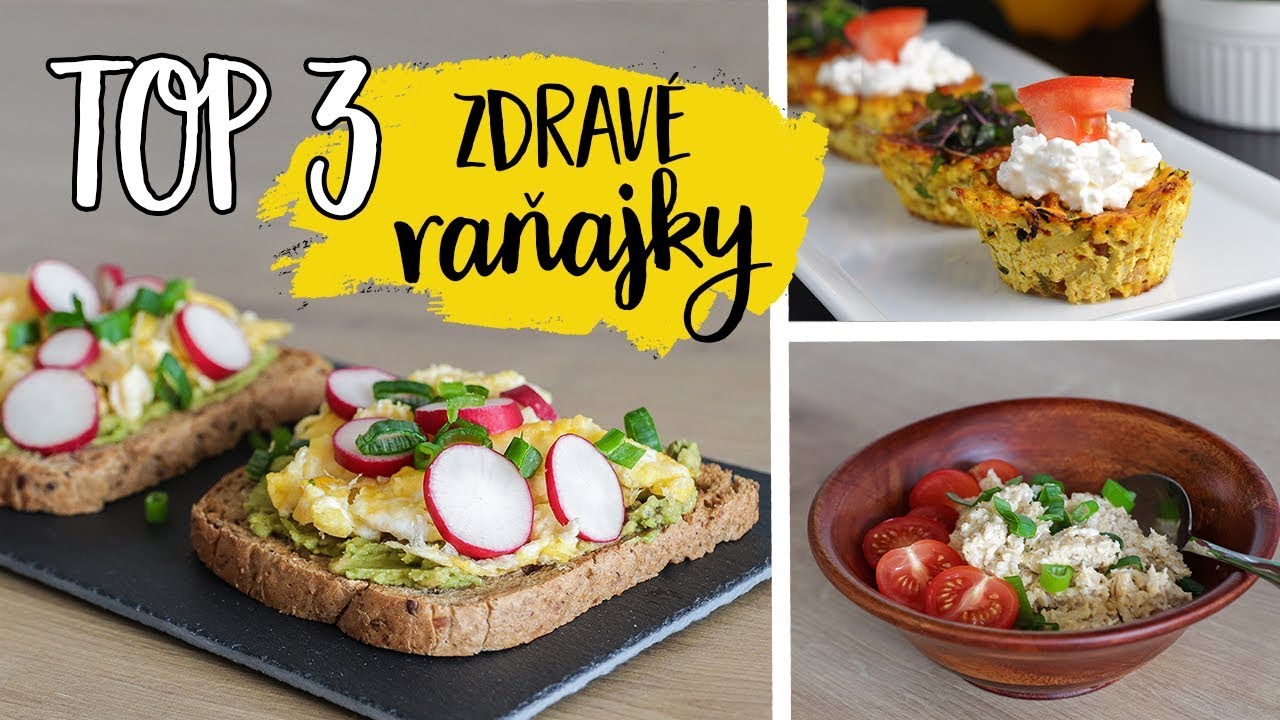 TOP 3 recepty na rýchle a zdravé raňajky #slané