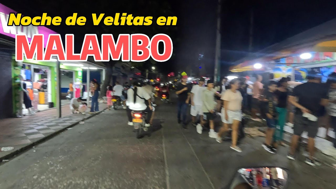 Recorrido por malambo en la noche de velitas