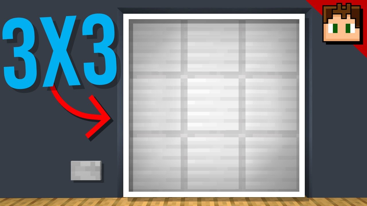Minecraft Bedrock: New 3x3 PISTON DOOR Tutorial! 1.21