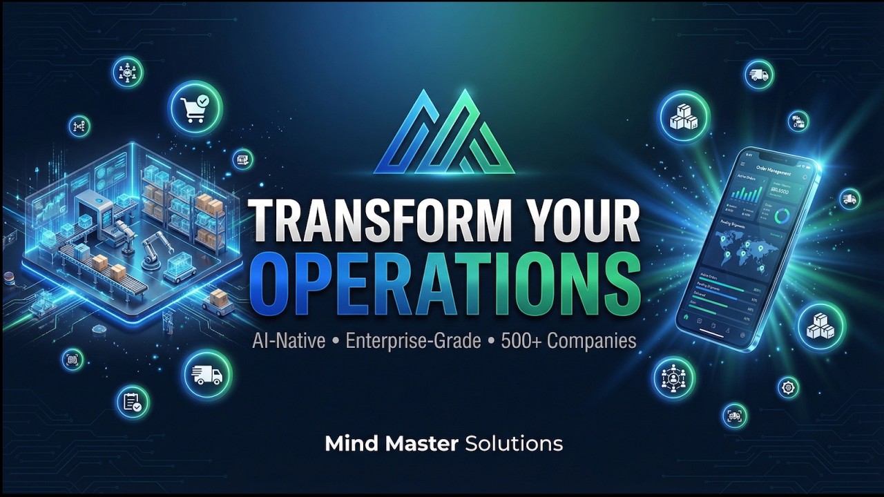 AI-Powered Order-to-Cash Automation | Mind Master Solutions Showcase (SellnChill, WMS, Delivery AI)