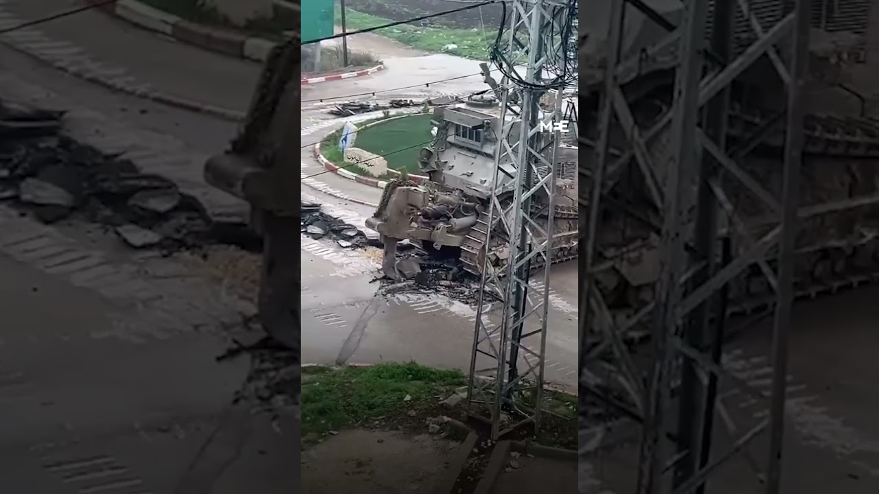Israeli bulldozer destroys roundabout in occupied West Bank’s al-Yamoun