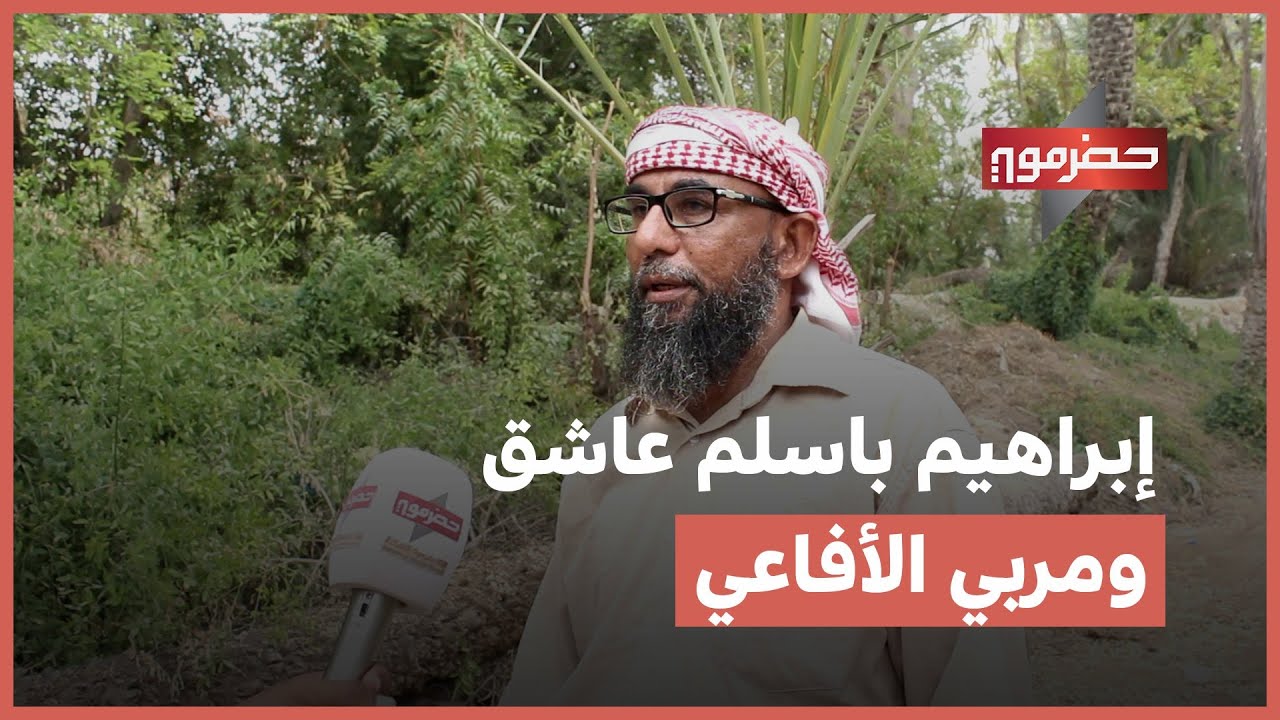 إبراهيم باسلم من مديرية غيل باوزير عاشق ومربي للأفاعي