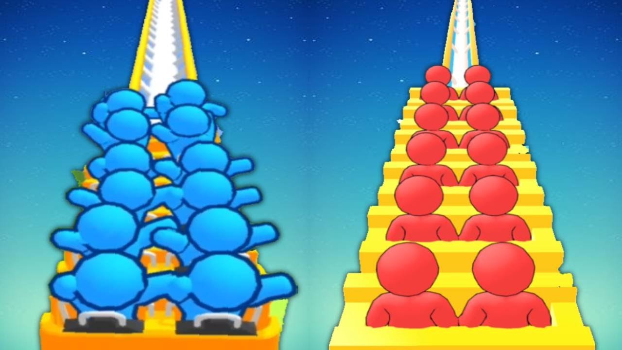 RUNNER COASTER vs ROLLER COASTER RUN 3D - Double Game