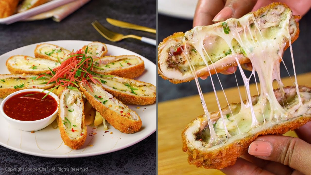 Stuffed Chicken Strips Recipe by SooperChef