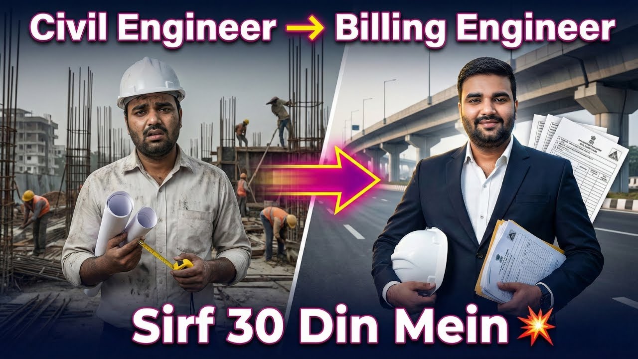How to Become a Billing Engineer in Construction Project | Offline practicle Training Civil Engineer