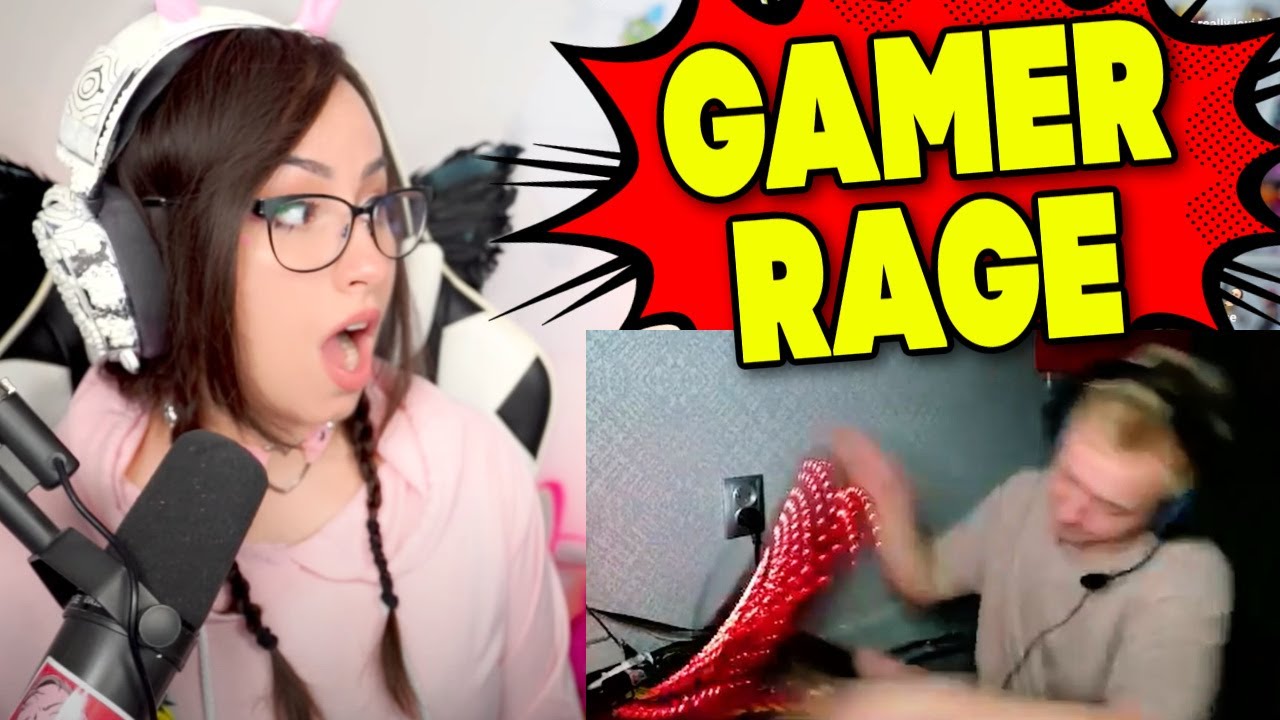Bunnymon REACTS to 8 MINUTES OF GAMER RAGE !!! (PART 9)