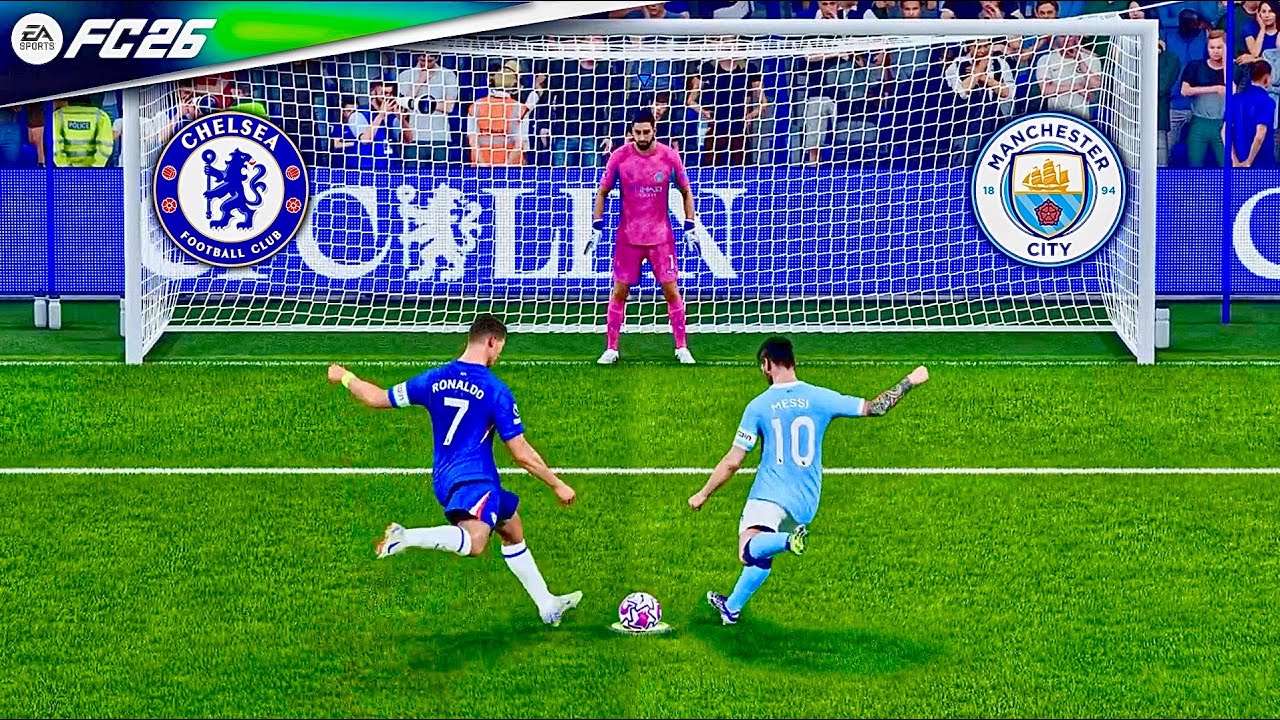 RONALDO, MESSI, PALMER, YAMAL, MBAPPE, HAALAND l MAN CITY vs CHELSEA l FC 26 PENALTY SHOOTOUT - PS5