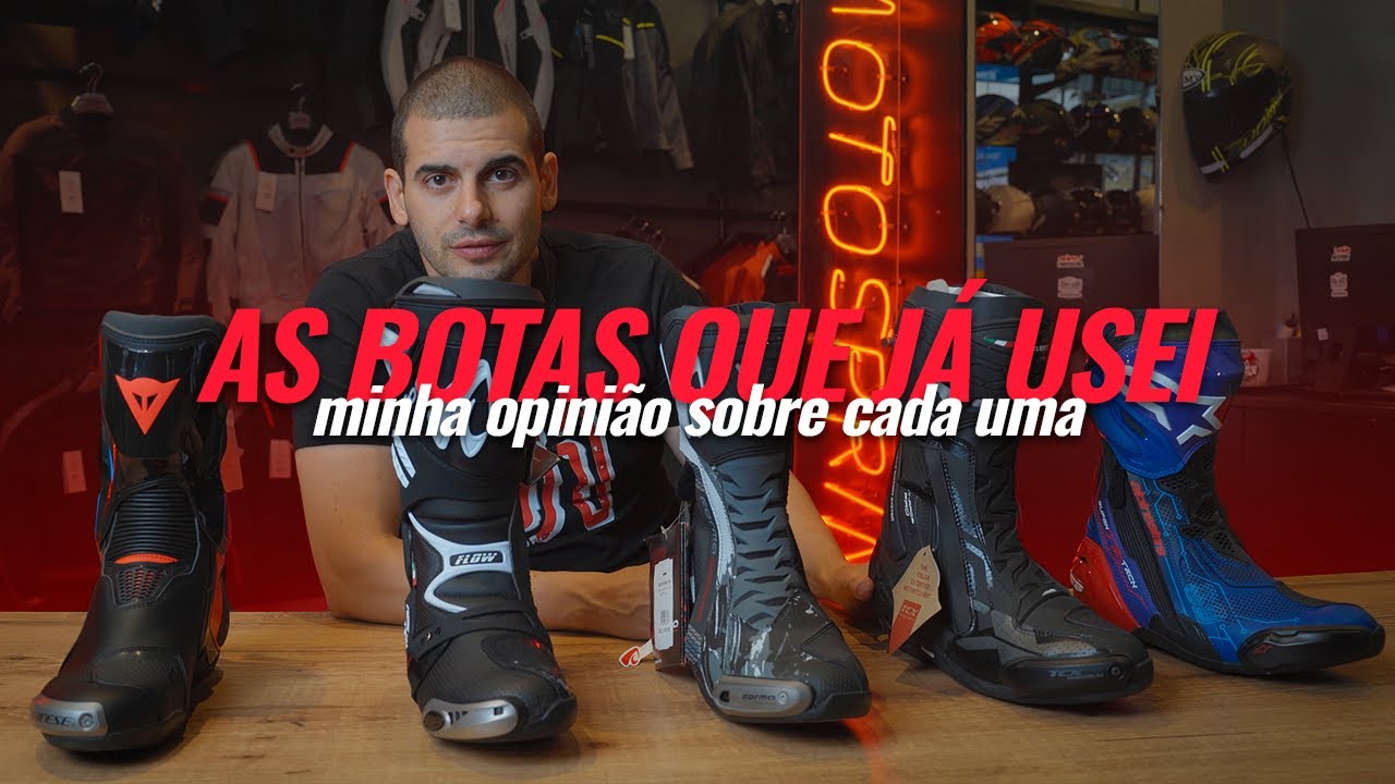 MINHA OPINIÃO SOBRE CADA UMA DAS MELHORES BOTAS DE MOTOCICLISTA QUE JÁ USEI | MOTOSPRINT TV