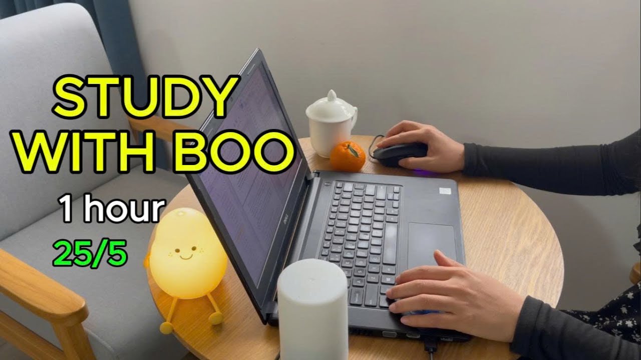 #110: 🍵1 HOUR STUDY WITH ME 🧠 | Pomodoro 25-5 | Real Time | Deep Focus | Ambient Sound