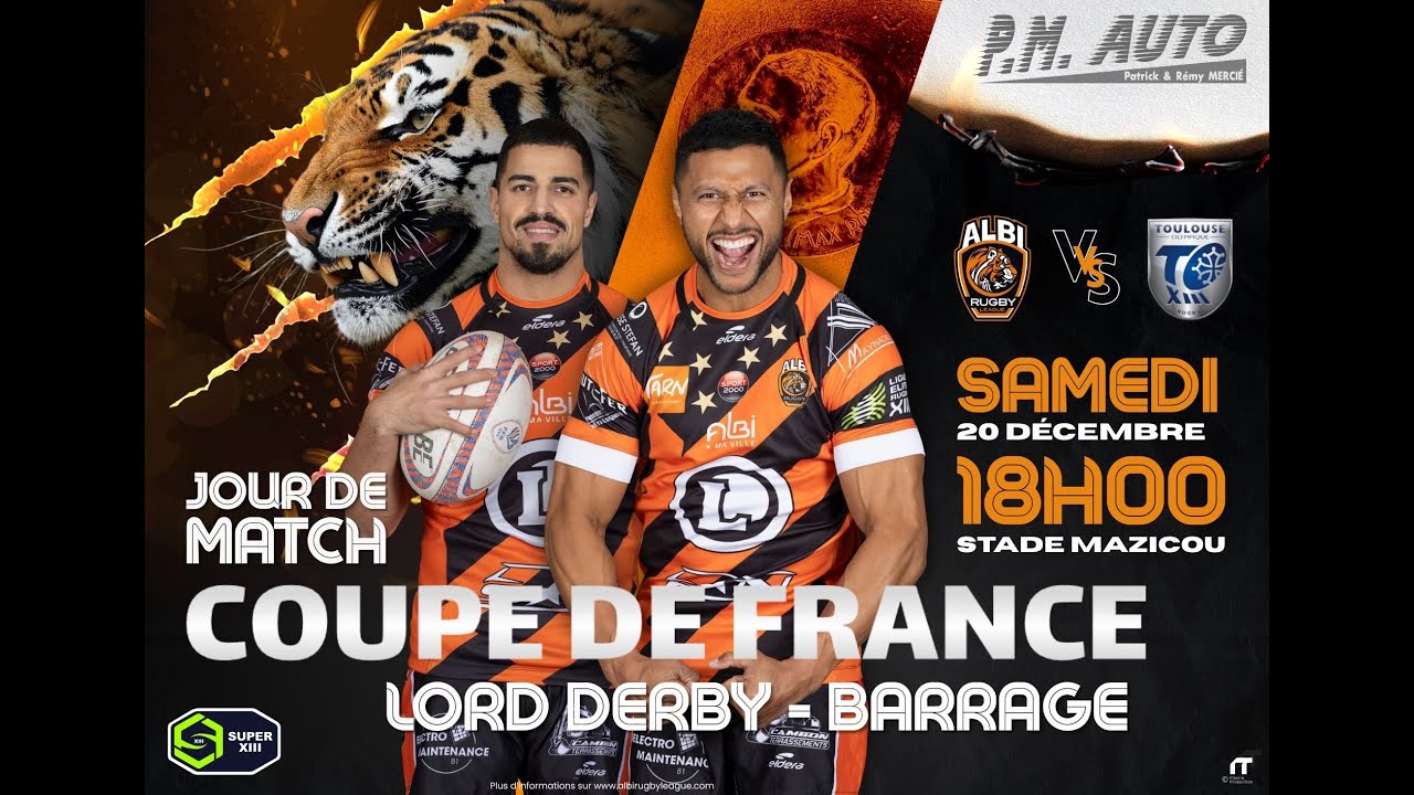Coupe France - Barrages - Albi Rugby League XIII vs Toulouse Olympique XIII