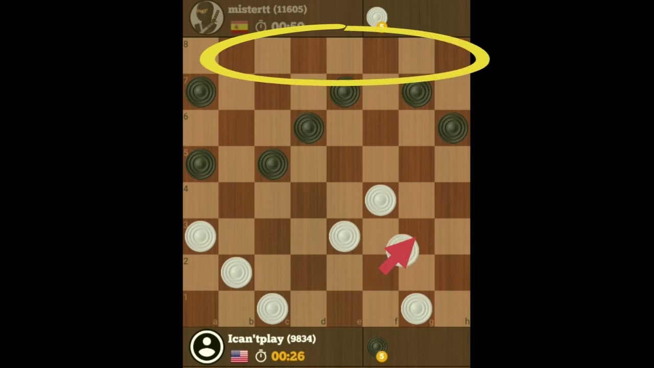 How to play checkers and defeat more advanced players.  Strategy 9, the ability to count moves.