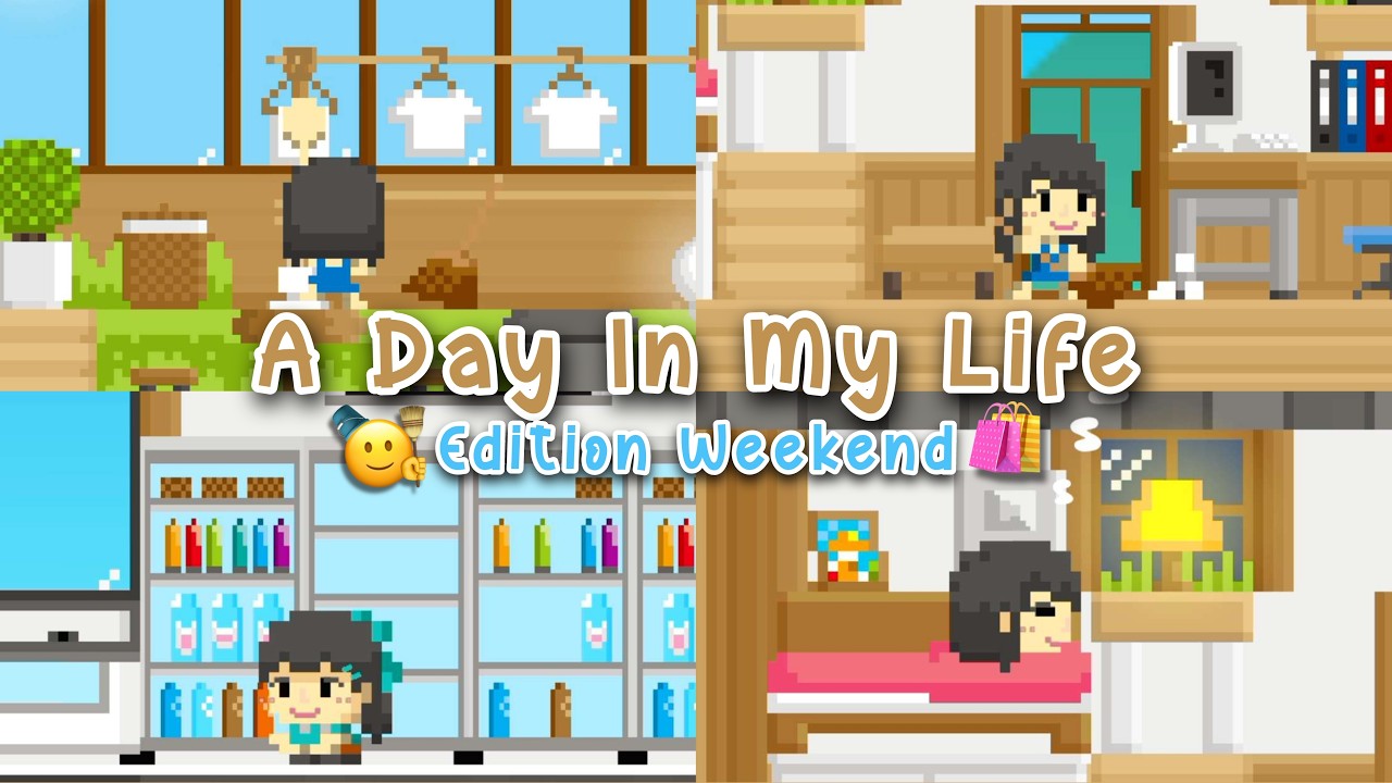 A day in my life *⁠.⁠✧: Bersih², Belanja harian, dan Cozy weekend 🛍️🌙 || Boku Boku Indonesia 