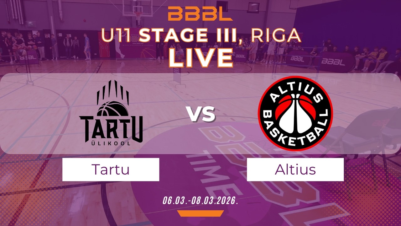 Tartu Ulikool/Eletrex 2015 vs TalTech Altius/Magma 2015 | BBBL U11 | Stage III
