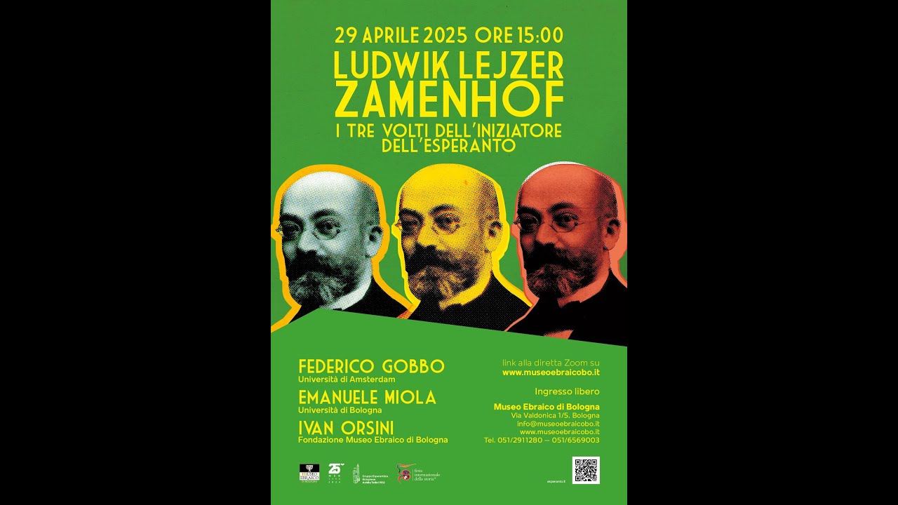 LUDWIK LEJZER ZAMENHOF. I tre volti dell&rsquo;iniziatore dell&rsquo;Esperanto