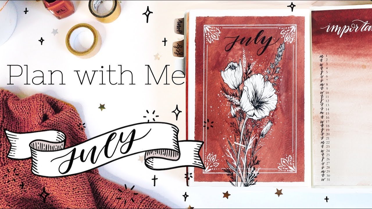 PLAN WITH ME | July 2019 Bullet Journal