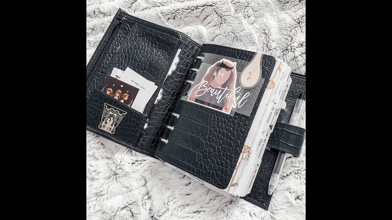 APRIL 2021 Gillio Firenze Matte Black Croco Medium XL Setup | LittleRachPlans