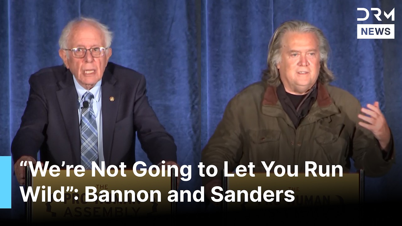 FULL SPEECHES: Bernie Sanders and Steve Bannon Unite to Demand Tough AI Controls | AI1G