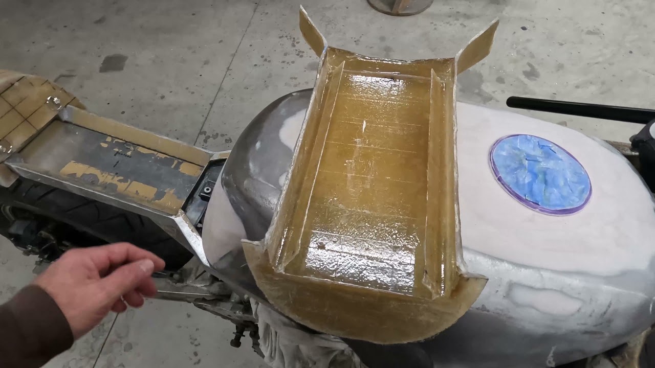 Motorcycle Fiberglass Seat Pan Episode 2