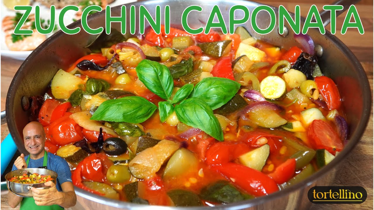 Sicilian Zucchini Caponata Recipe – Traditional One-Pan Mediterranean Vegetable Stew