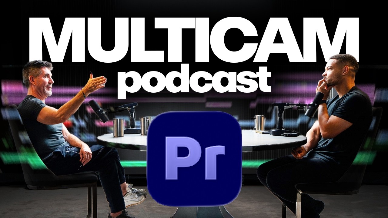 Как автоматически монтировать мультикамерные подкасты в Premiere Pro с помощью ИИ