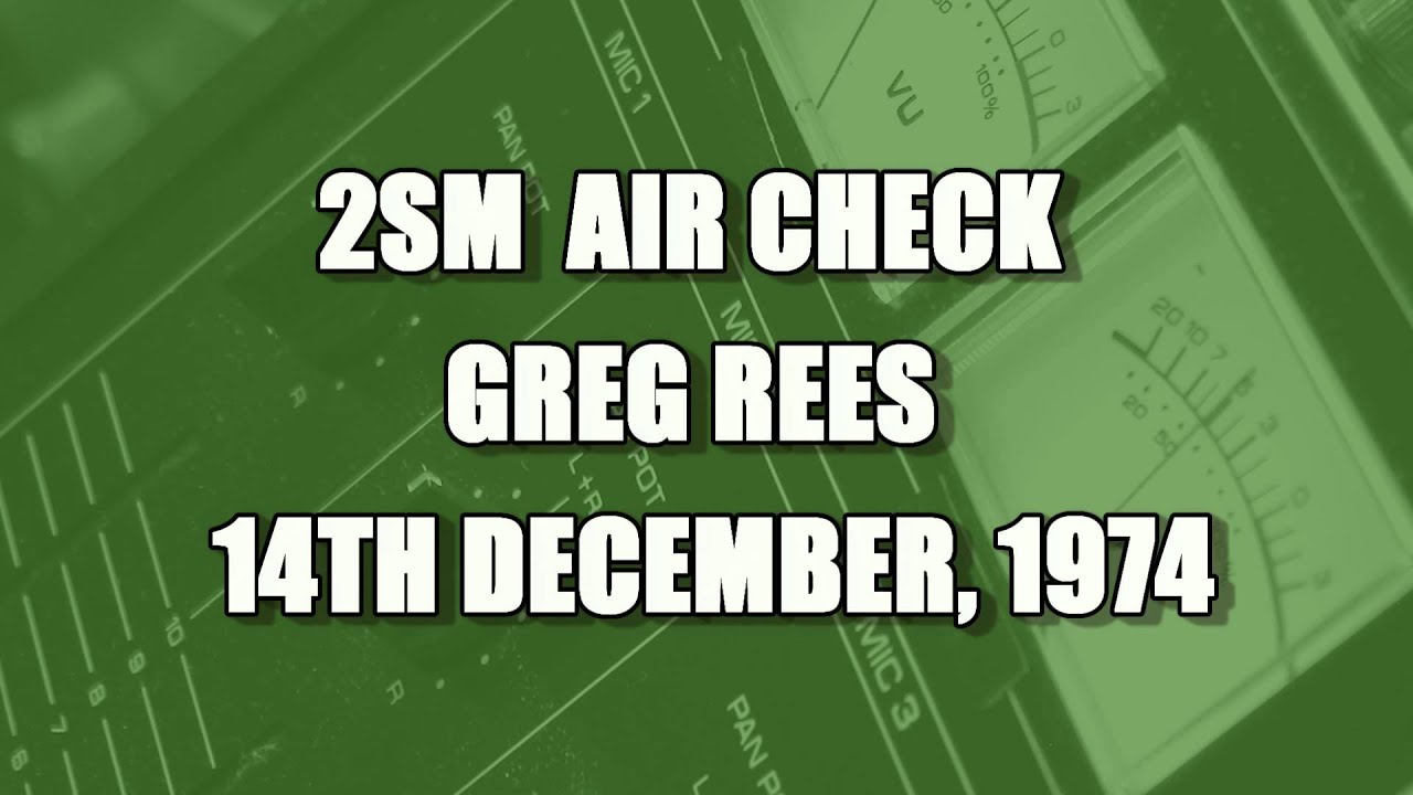 SYDNEY RADIO -  GREG REES 1974