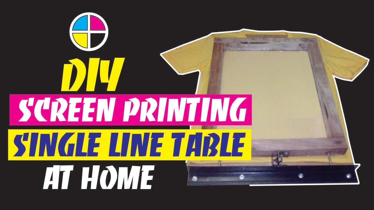 DIY Making a Screen Printing single line Table