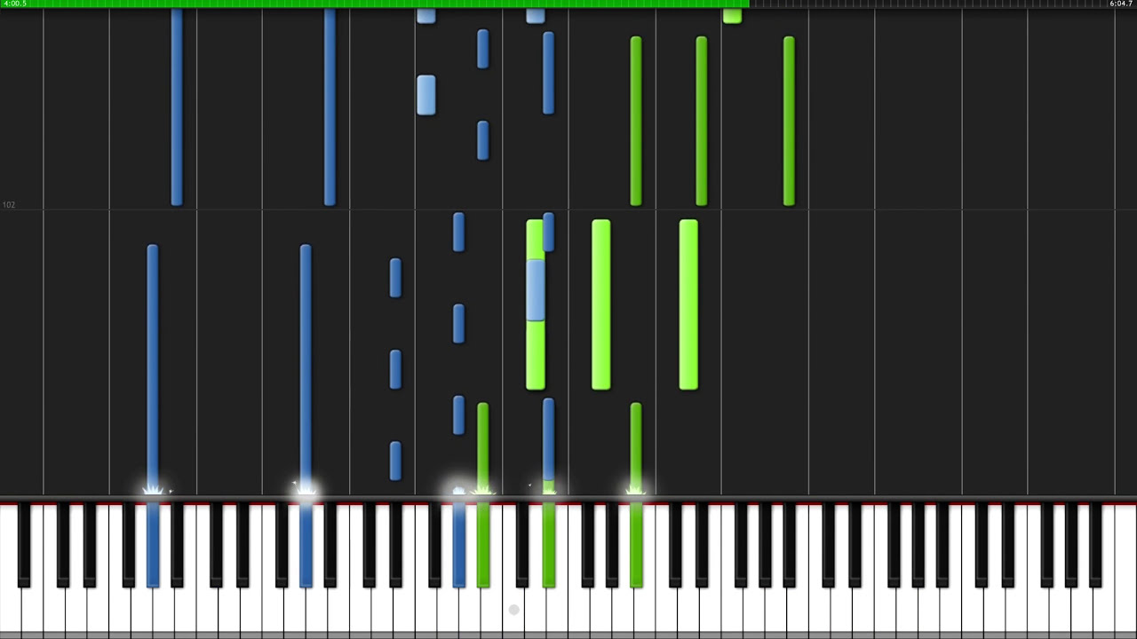Undertale (Main Theme) - Undertale [Piano Tutorial] (Synthesia)